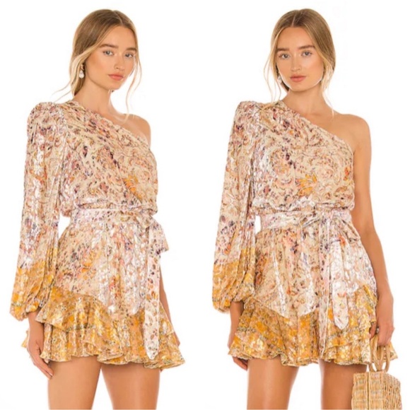 Hemant & Nandita Kalon One Shoulder Dress Size XS Like New - Picture 5 of 6